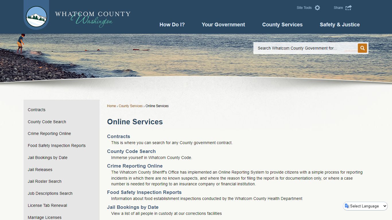 Online Services | Whatcom County, WA - Official Website